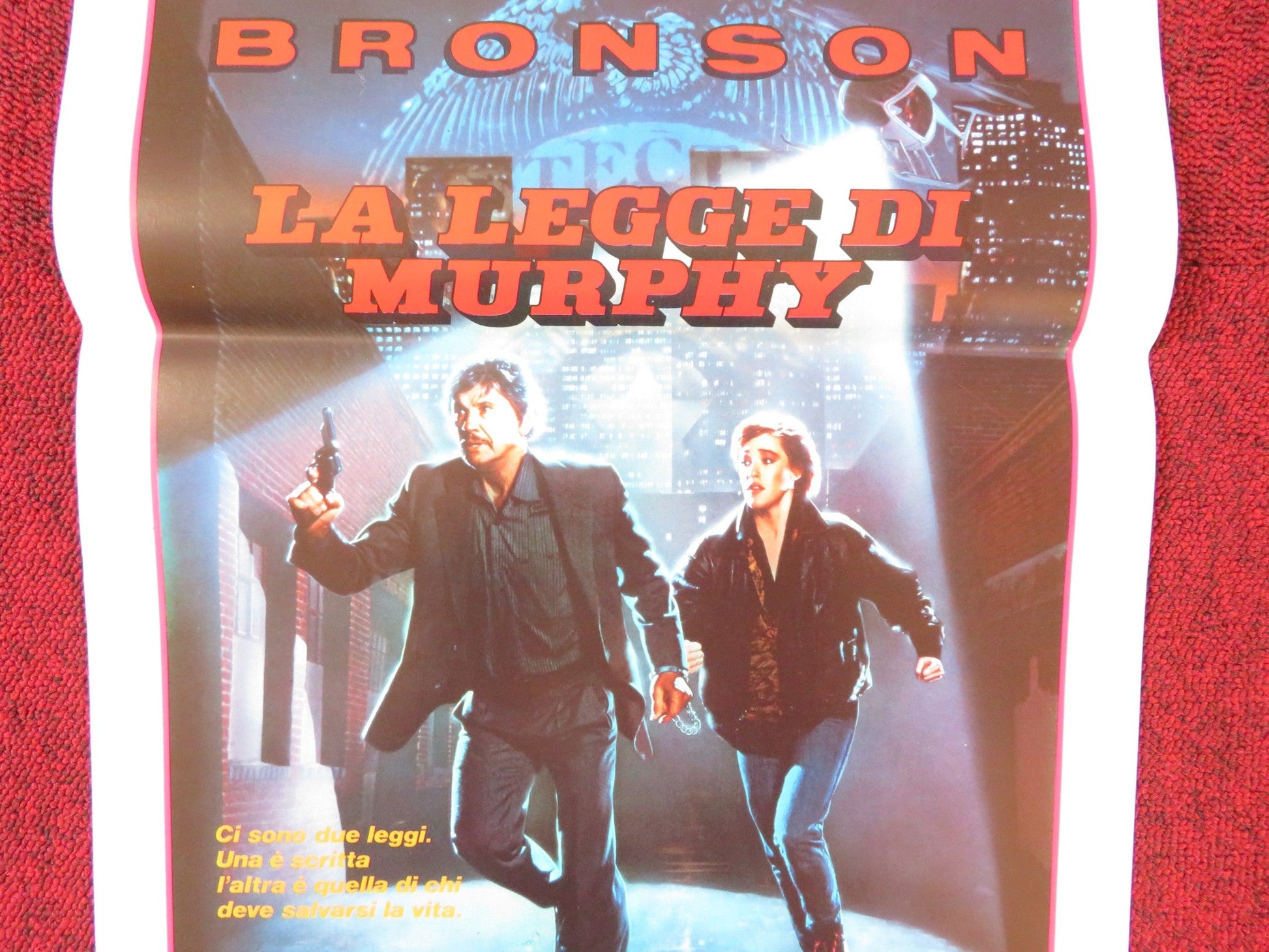 MURPHY'S LAW ITALIAN LOCANDINA POSTER CHARLES BRONSON KATHLEEN WILHOITE 1986 Rendezvous Cinema Movie posters