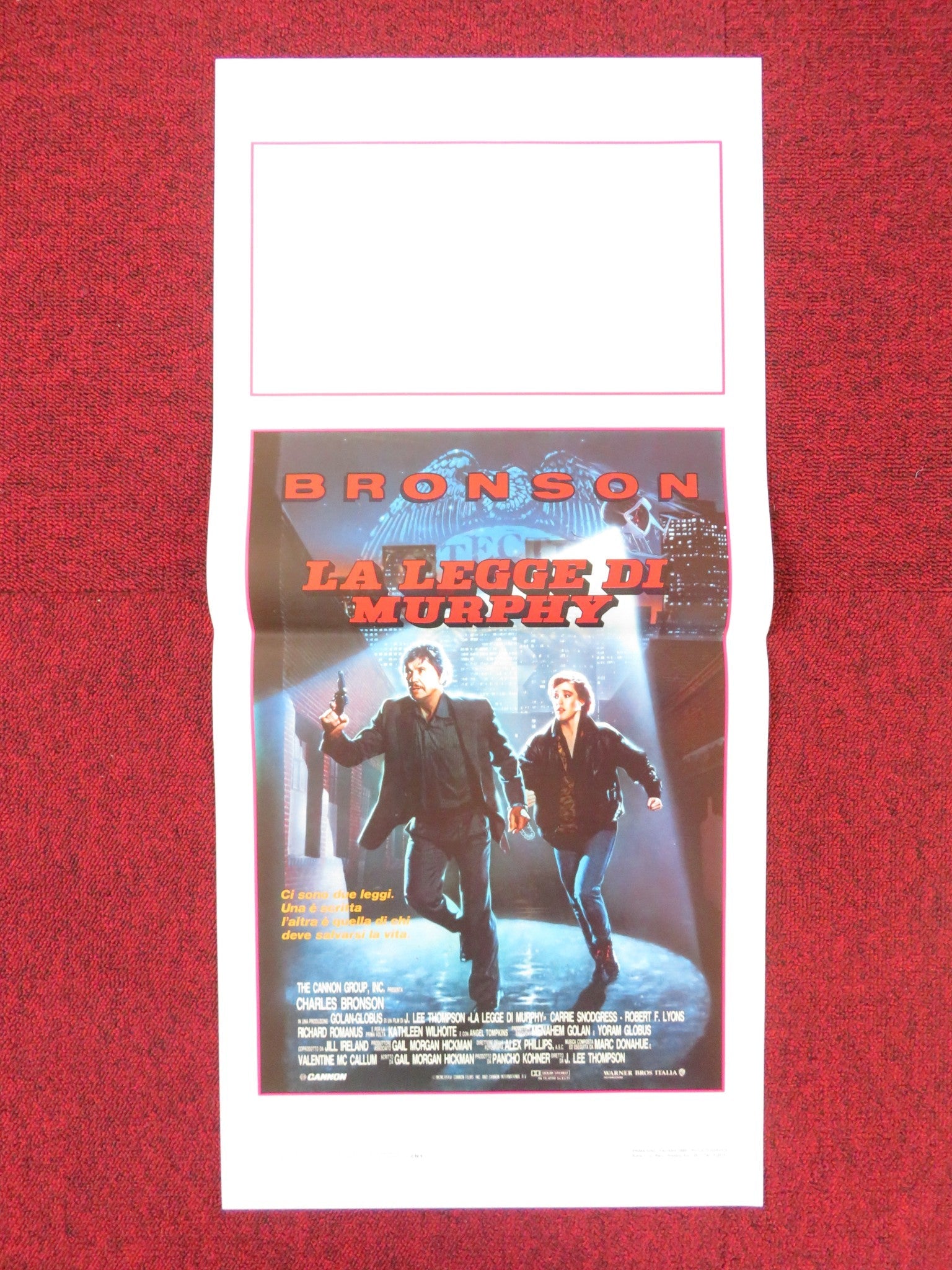 MURPHY'S LAW ITALIAN LOCANDINA POSTER CHARLES BRONSON KATHLEEN WILHOITE 1986 Rendezvous Cinema Movie posters