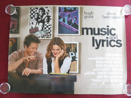 MUSIC AND LYRICS UK QUAD (30"x 40") ROLLED POSTER HUGH GRANT D. BARRYMORE 2007 Rendezvous Cinema Movie posters