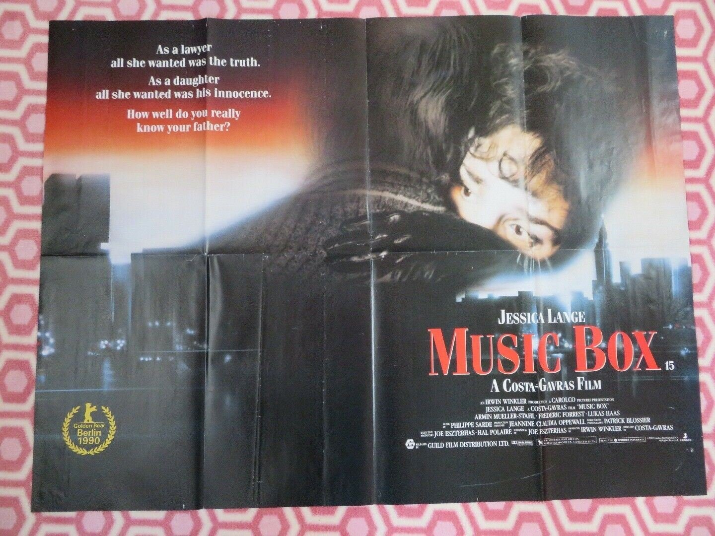 MUSIC BOX BRITISH QUAD (30 x 40) POSTER JESSICA LANGE IRWIN WINKLER 1989 Movie posters