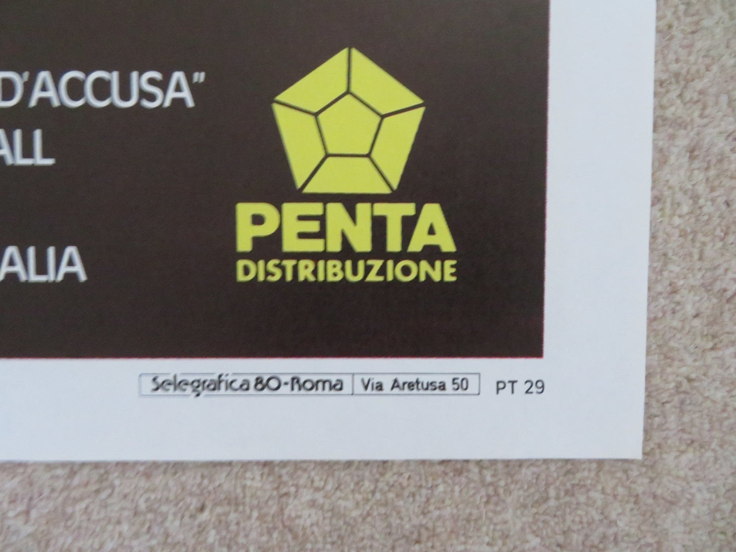 MUSIC BOX ITALIAN 2 FOGLIO POSTER JESSICA LANGE ARMIN MUELLER - STAHL 1989 Rendezvous Cinema Movie posters