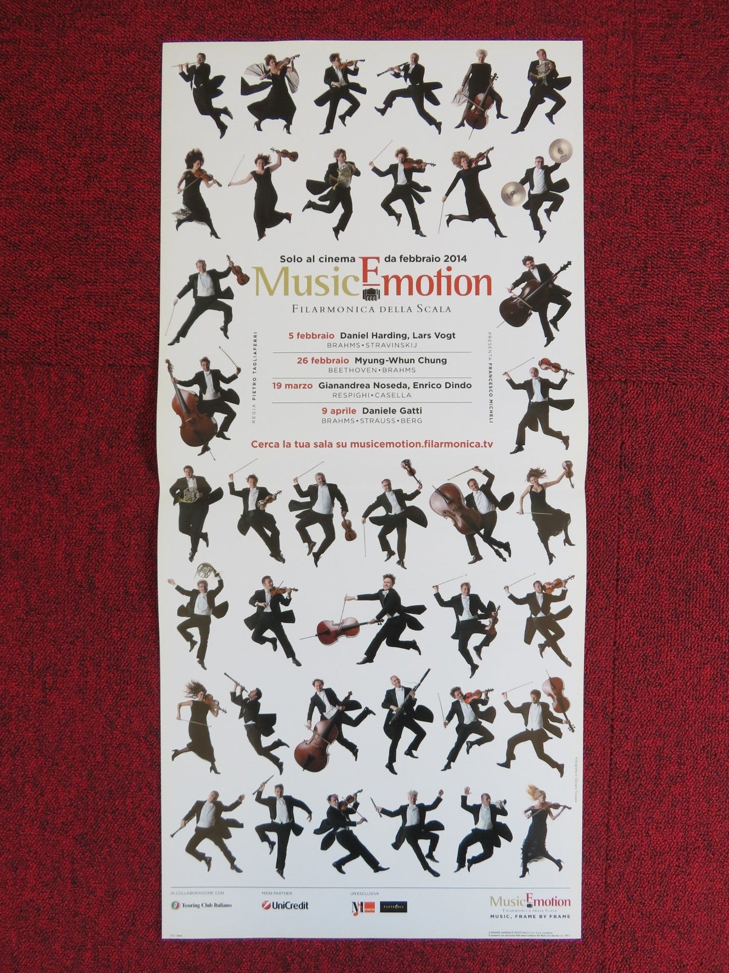 MUSIC EMOTION ITALIAN LOCANDINA POSTER BRAHMS BEETHOVEN 2014 Rendezvous Cinema Movie posters