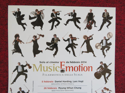 MUSIC EMOTION ITALIAN LOCANDINA POSTER BRAHMS BEETHOVEN 2014 Rendezvous Cinema Movie posters
