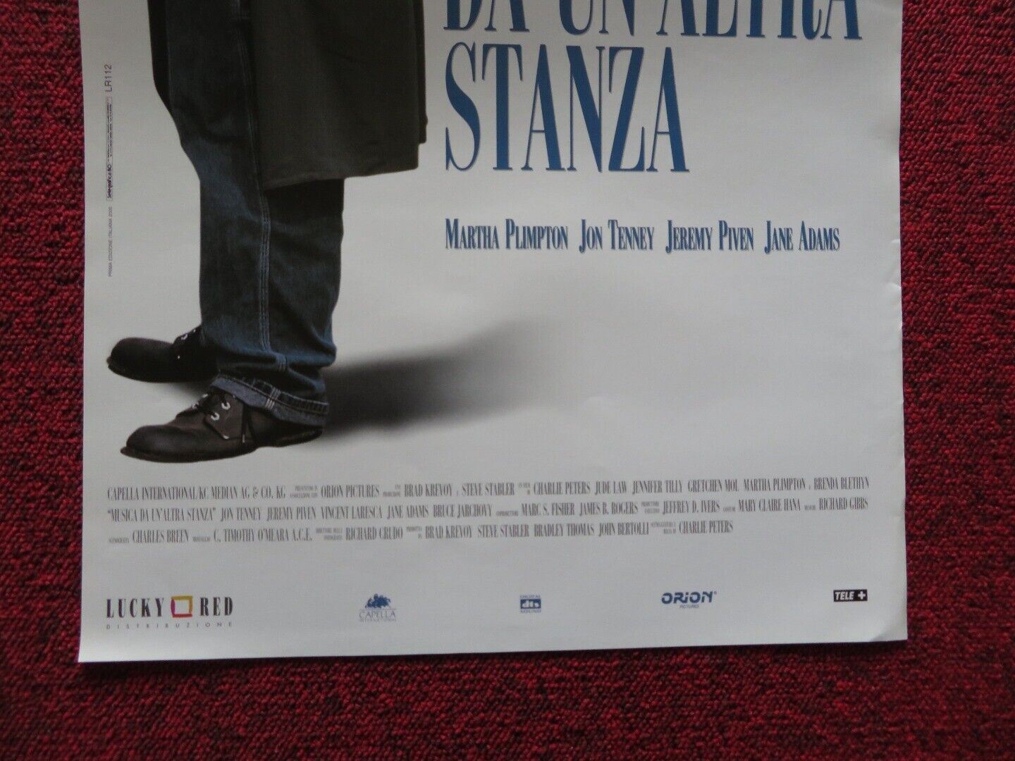 MUSIC FROM ANOTHER ROOM ITALIAN LOCANDINA (26"x13") POSTER JUDE LAW 1998 Movie posters