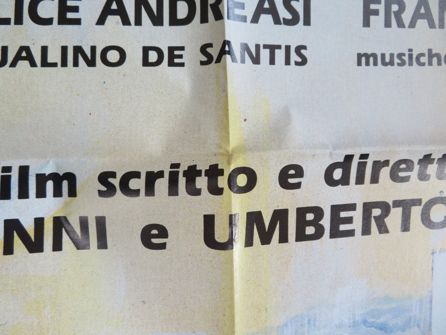 MUSICA PER VECCHI ANIMALI ITALIAN 2 FOGLIO POSTER DARIO FO PAOLO ROSSI 1989 Rendezvous Cinema Movie posters