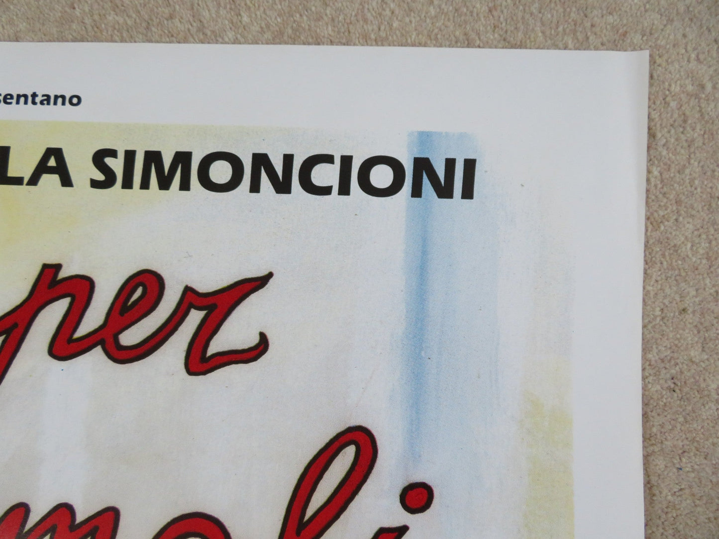 MUSICA PER VECCHI ANIMALI ITALIAN 2 FOGLIO POSTER DARIO FO PAOLO ROSSI 1989 Rendezvous Cinema Movie posters