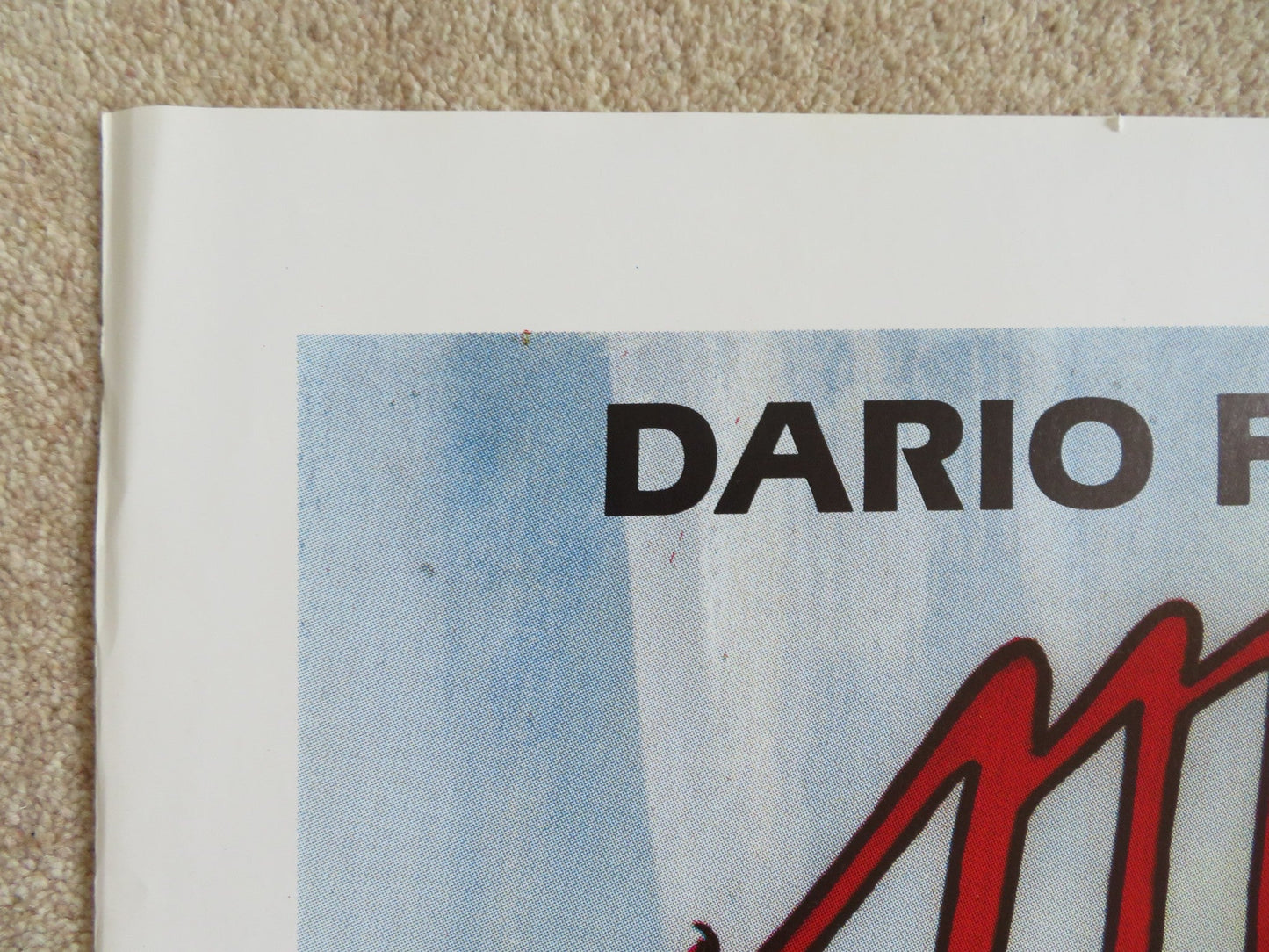 MUSICA PER VECCHI ANIMALI ITALIAN 2 FOGLIO POSTER DARIO FO PAOLO ROSSI 1989 Rendezvous Cinema Movie posters