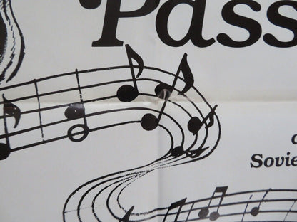 MUSICAL PASSAGE US ONE SHEET POSTER JIM BROWN LAZAR GOSMAN 1984 Movie posters