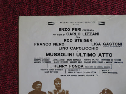 MUSSILINI ULTIMO ATTO - C ITALIAN FOTOBUSTA POSTER ROD STEIGER FRANCO NERO 1974 Rendezvous Cinema Movie posters
