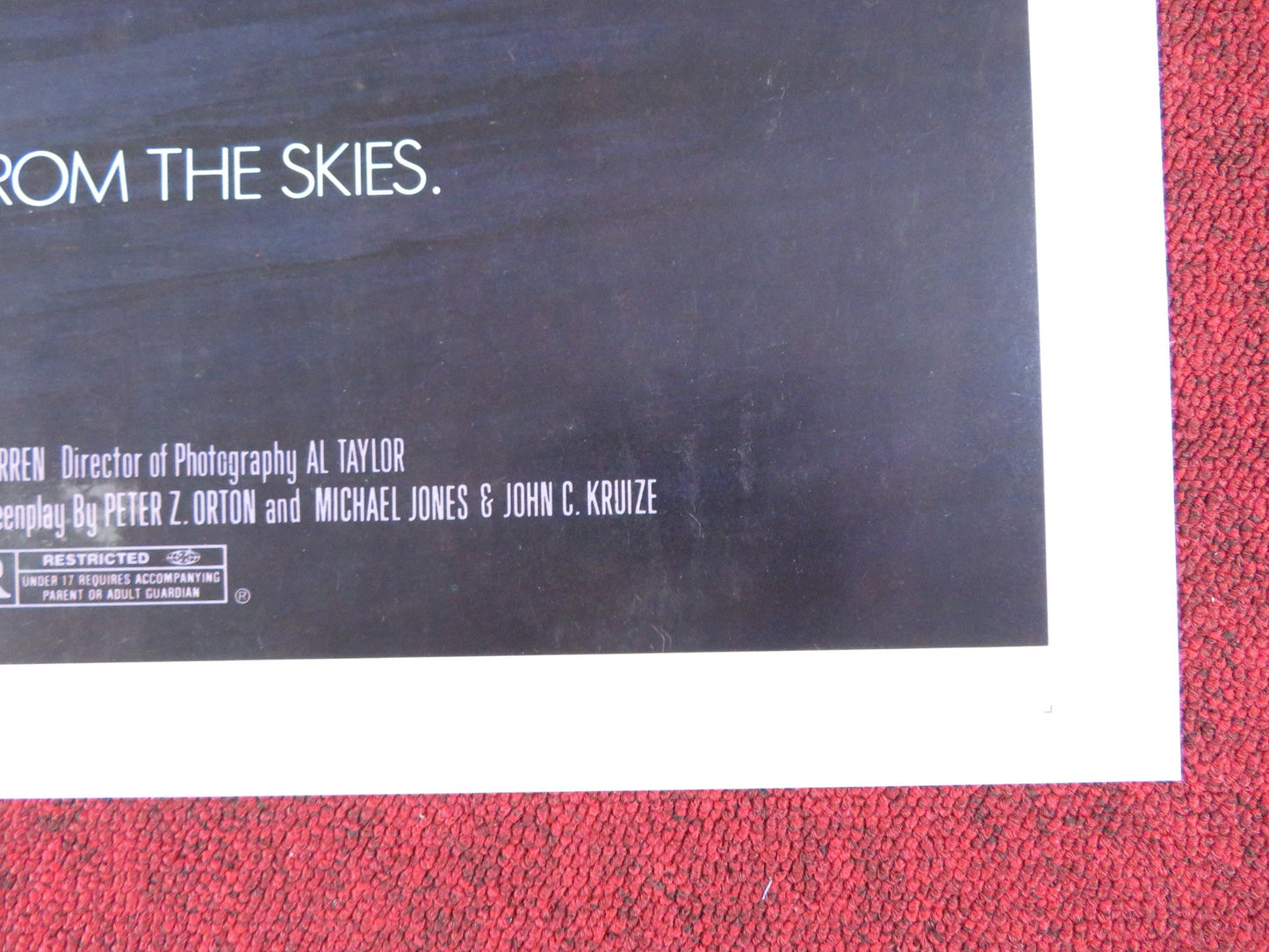 MUTANT FOLDED US ONE SHEET POSTER LEE MONTGOMERY JODY MEDFORD 1984 Rendezvous Cinema Movie posters