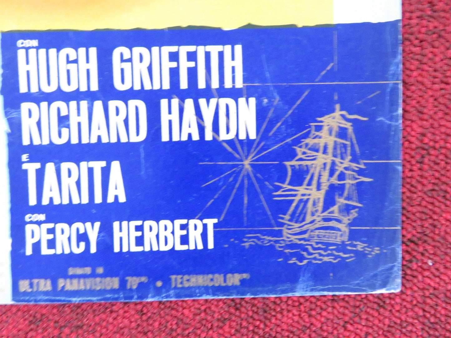 MUTINY ON THE BOUNTY - B ITALIAN FOTOBUSTA POSTER MARLON BRANDO T. HOWARD 1962 Rendezvous Cinema Movie posters