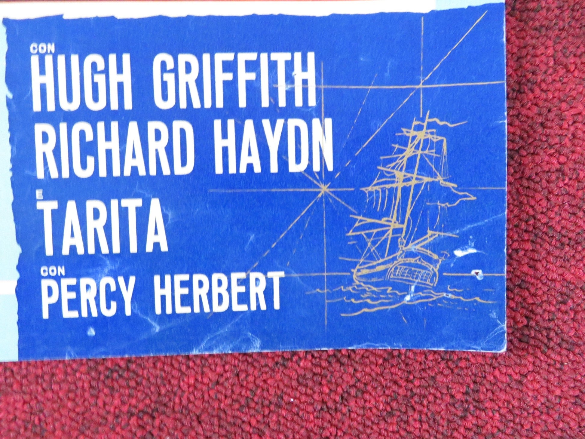 MUTINY ON THE BOUNTY - C ITALIAN FOTOBUSTA POSTER MARLON BRANDO T. HOWARD 1962 Rendezvous Cinema Movie posters