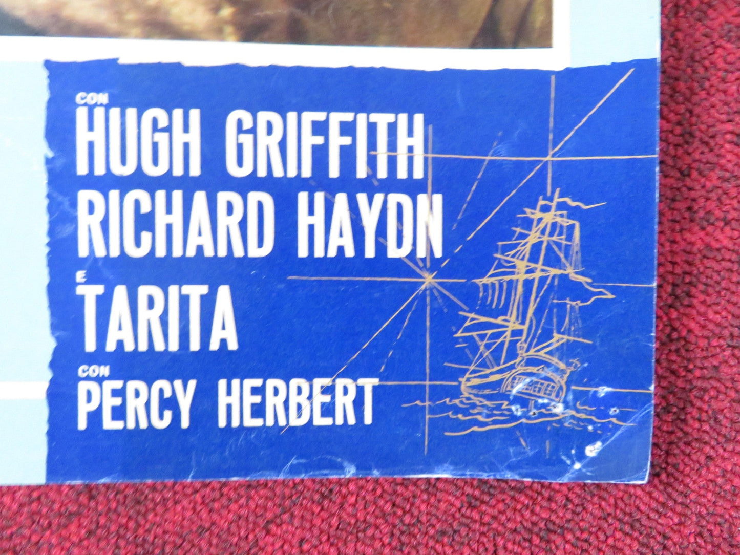 MUTINY ON THE BOUNTY - E ITALIAN FOTOBUSTA POSTER MARLON BRANDO T. HOWARD 1962 Rendezvous Cinema Movie posters