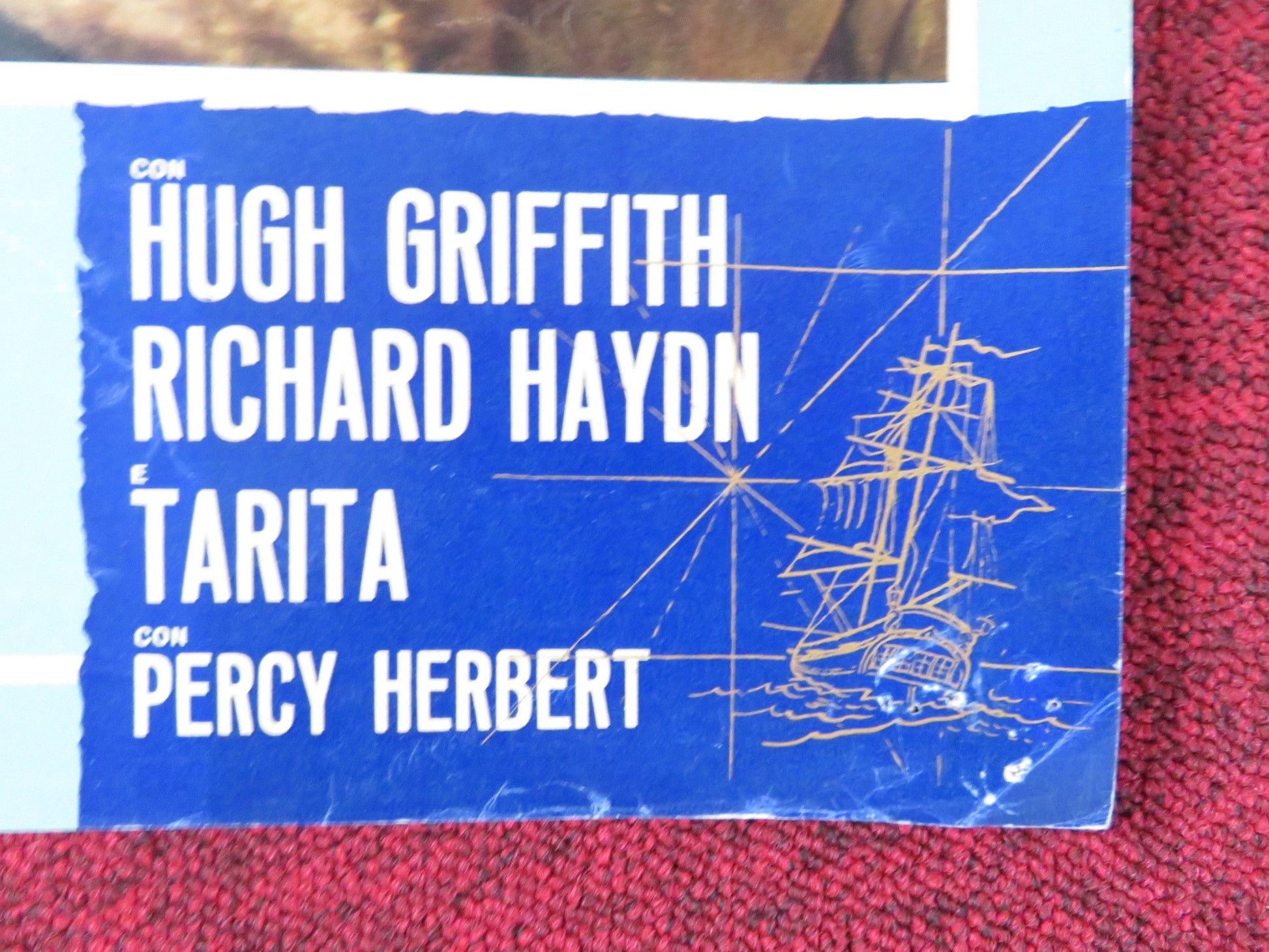 MUTINY ON THE BOUNTY - E ITALIAN FOTOBUSTA POSTER MARLON BRANDO T. HOWARD 1962 Rendezvous Cinema Movie posters