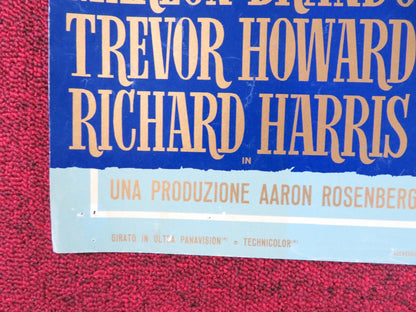 MUTINY ON THE BOUNTY - E ITALIAN FOTOBUSTA POSTER MARLON BRANDO T. HOWARD 1962 Rendezvous Cinema Movie posters