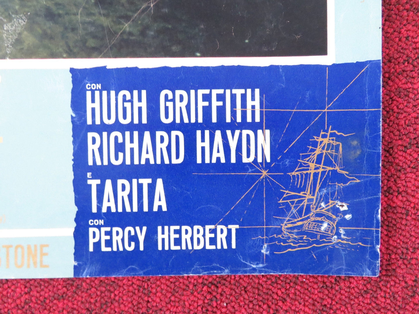 MUTINY ON THE BOUNTY - G ITALIAN FOTOBUSTA POSTER MARLON BRANDO T. HOWARD 1962 Rendezvous Cinema Movie posters