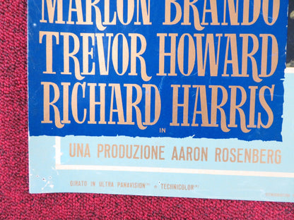 MUTINY ON THE BOUNTY - G ITALIAN FOTOBUSTA POSTER MARLON BRANDO T. HOWARD 1962 Rendezvous Cinema Movie posters