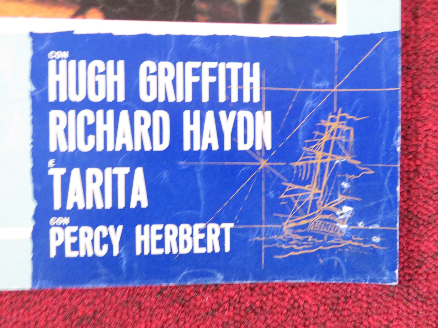 MUTINY ON THE BOUNTY - H ITALIAN FOTOBUSTA POSTER MARLON BRANDO T. HOWARD 1962 Rendezvous Cinema Movie posters