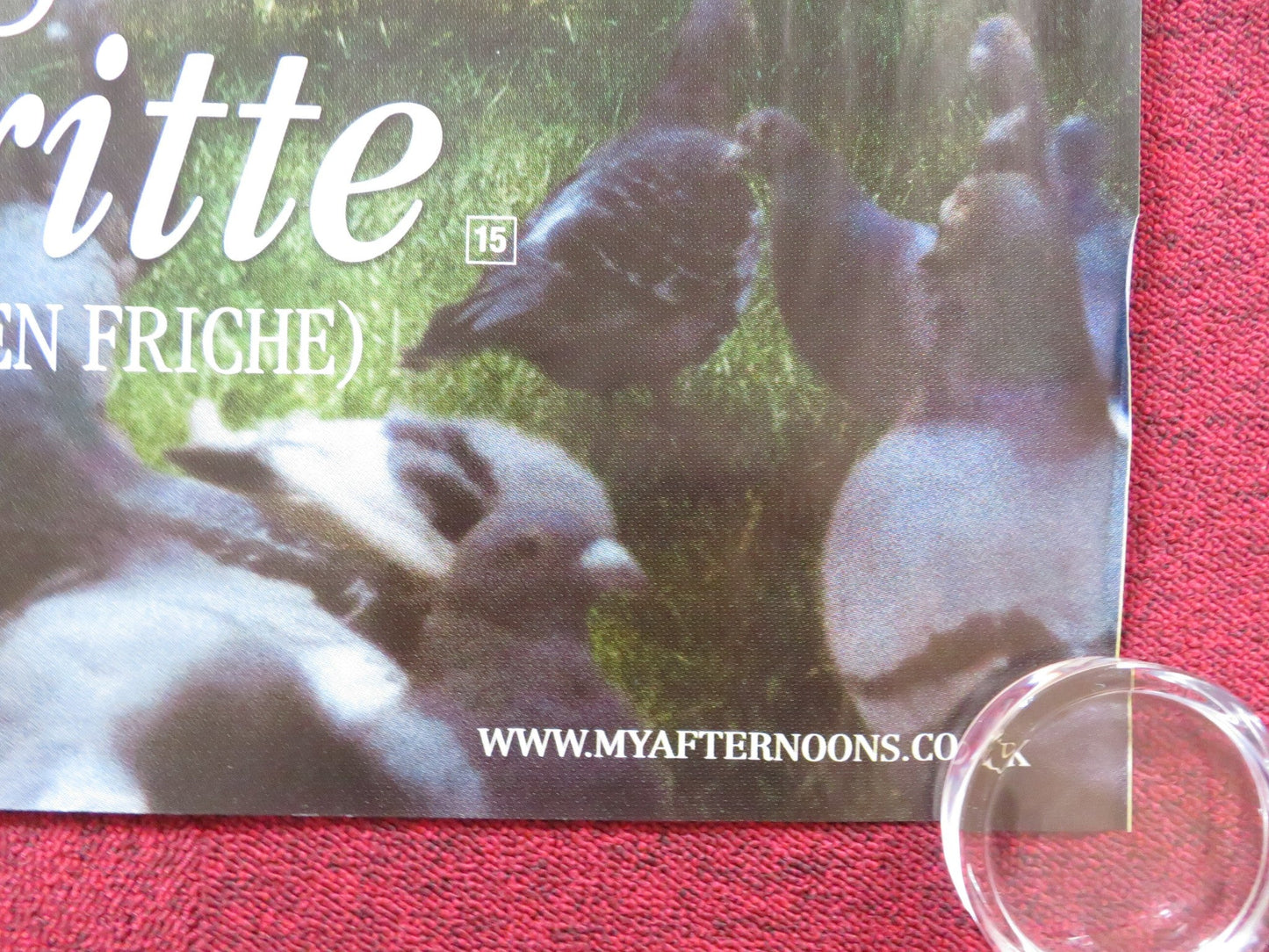 MY AFTERNOONS WITH MARGUERITTE UK QUAD ROLLED POSTER GERARD DEPARDIEU 2010 Rendezvous Cinema Movie posters