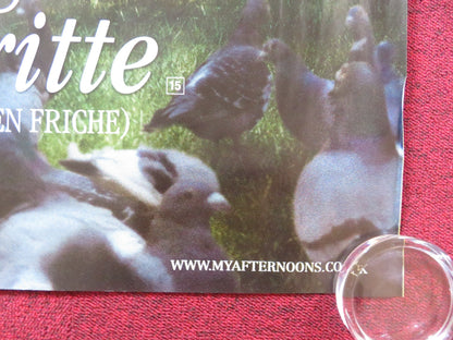 MY AFTERNOONS WITH MARGUERITTE UK QUAD ROLLED POSTER GERARD DEPARDIEU 2010 Rendezvous Cinema Movie posters