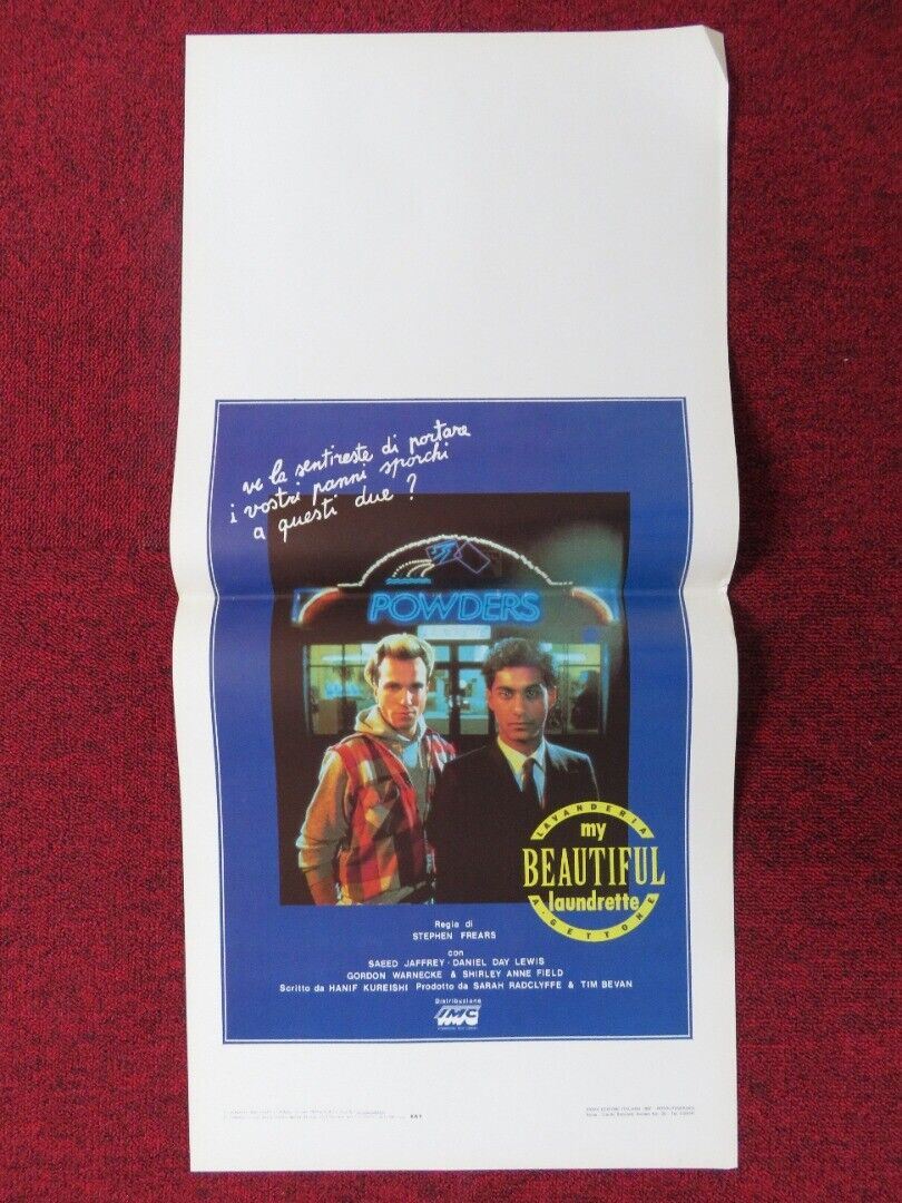 MY BEAUTIFUL LAUNDRETTE ITALIAN LOCANDINA (27.5"x13") POSTER SAEED JAFFREY 1985 - Rendezvous Cinema