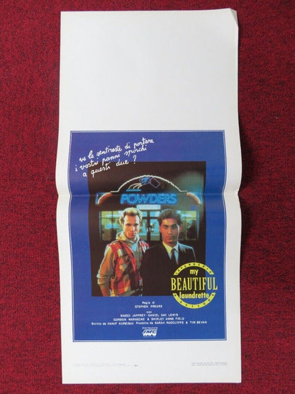 MY BEAUTIFUL LAUNDRETTE ITALIAN LOCANDINA (27.5"x13") POSTER SAEED JAFFREY 1985 - Rendezvous Cinema