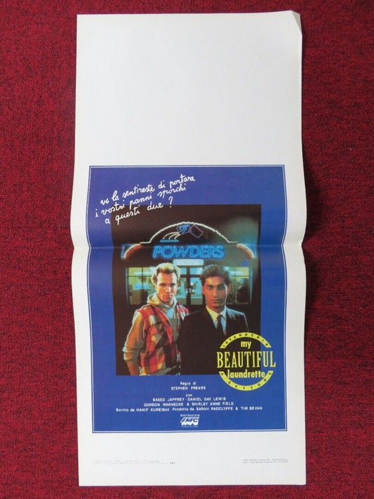 MY BEAUTIFUL LAUNDRETTE ITALIAN LOCANDINA (27.5"x13") POSTER SAEED JAFFREY 1985 - Rendezvous Cinema
