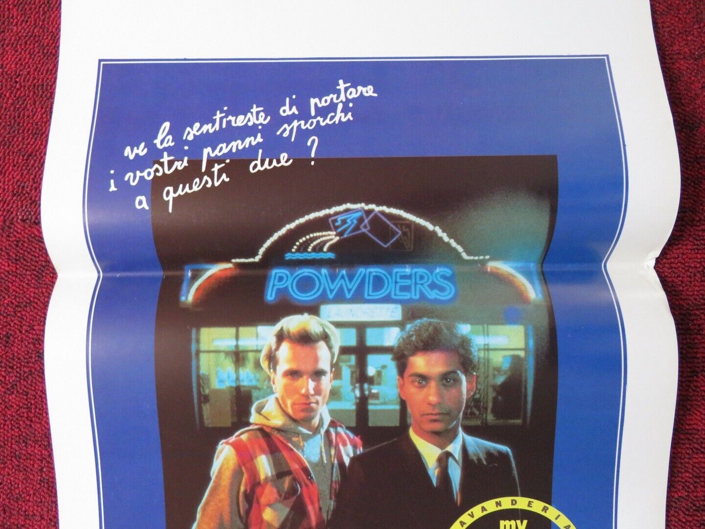 MY BEAUTIFUL LAUNDRETTE ITALIAN LOCANDINA (27.5"x13") POSTER SAEED JAFFREY 1985 - Rendezvous Cinema