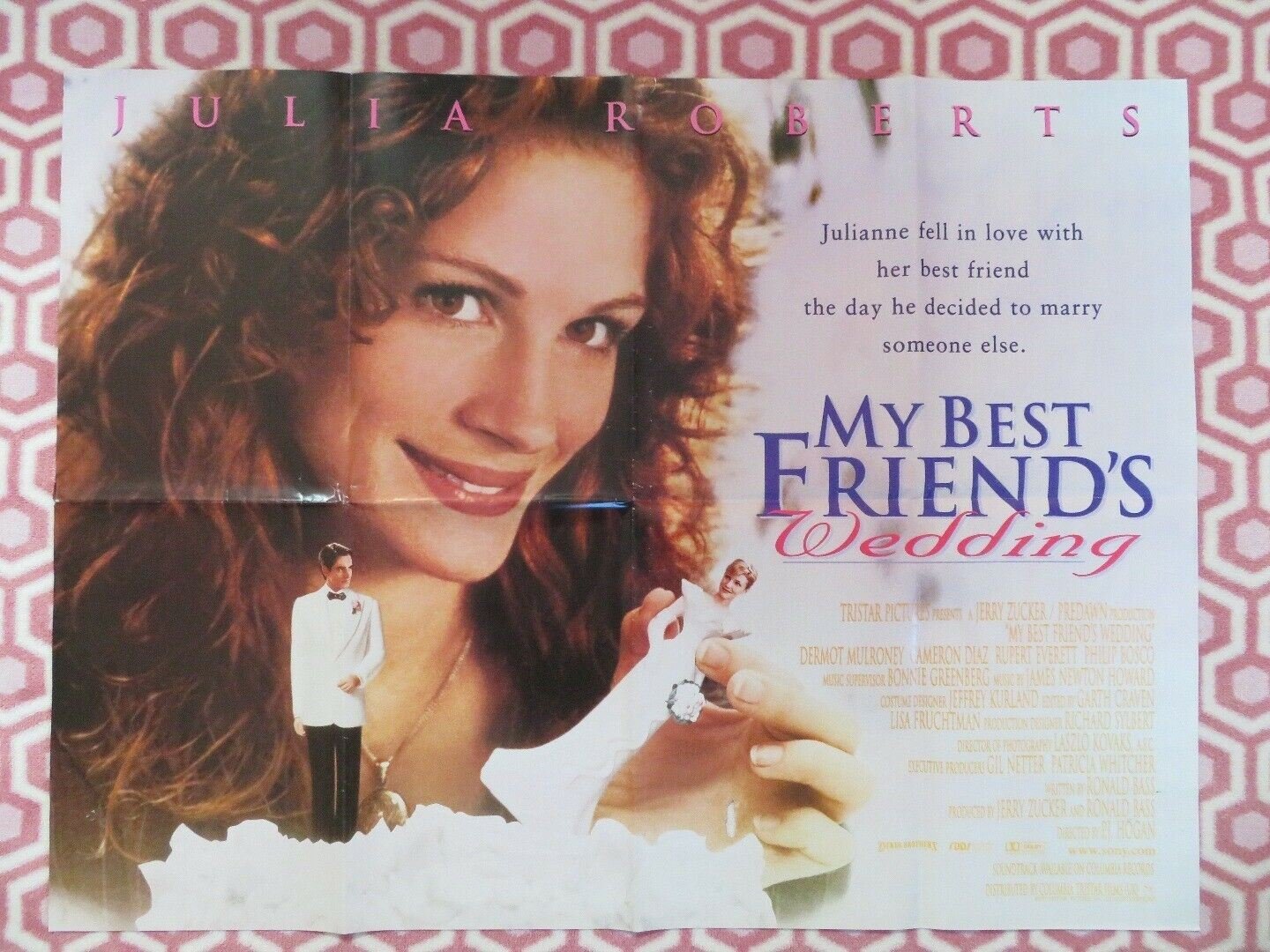 MY BEST FRIEND'S WEDDING BRITISH QUAD POSTER JULIA ROBERTS CAMERON DIAZ Rendezvous Cinema Movie posters