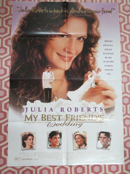 MY BEST FRIEND'S WEDDING FOLDED US ONE SHEET POSTER J ROBERTS C DIAZ 1997 Movie posters