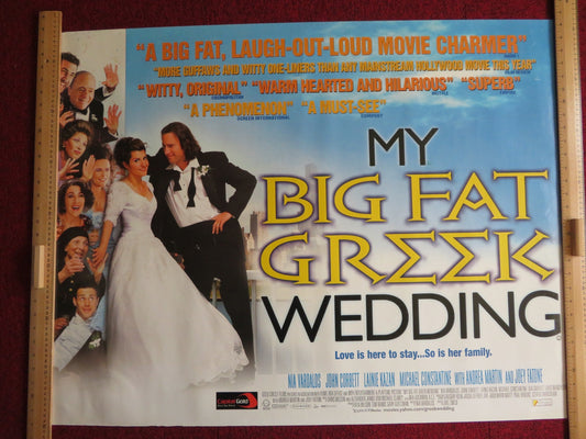 MY BIG FAT GREEK WEDDING UK QUAD (30"x 40") ROLLED POSTER JOHN CORBETT 2002 Rendezvous Cinema Movie posters