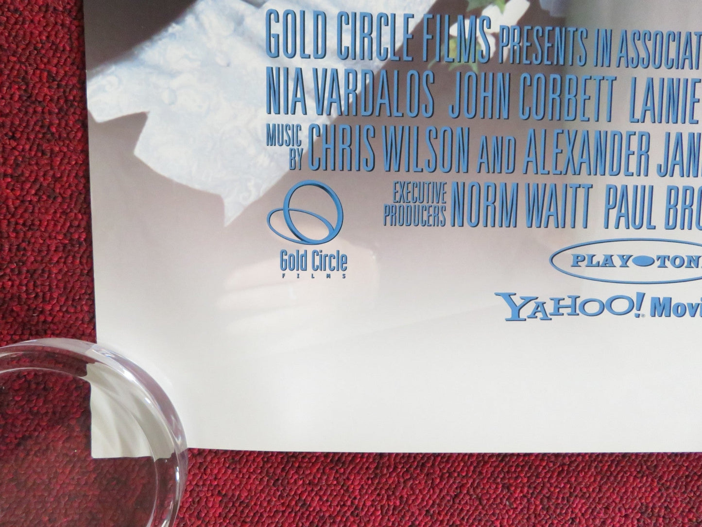 MY BIG FAT GREEK WEDDING US ONE SHEET ROLLED POSTER JOHN CORBETT VARDOLOS 2002 Rendezvous Cinema Movie posters