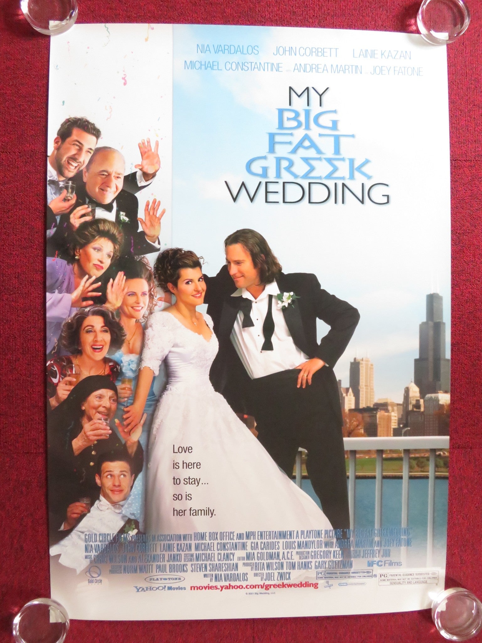 MY BIG FAT GREEK WEDDING US ONE SHEET ROLLED POSTER JOHN CORBETT VARDOLOS 2002 Rendezvous Cinema Movie posters