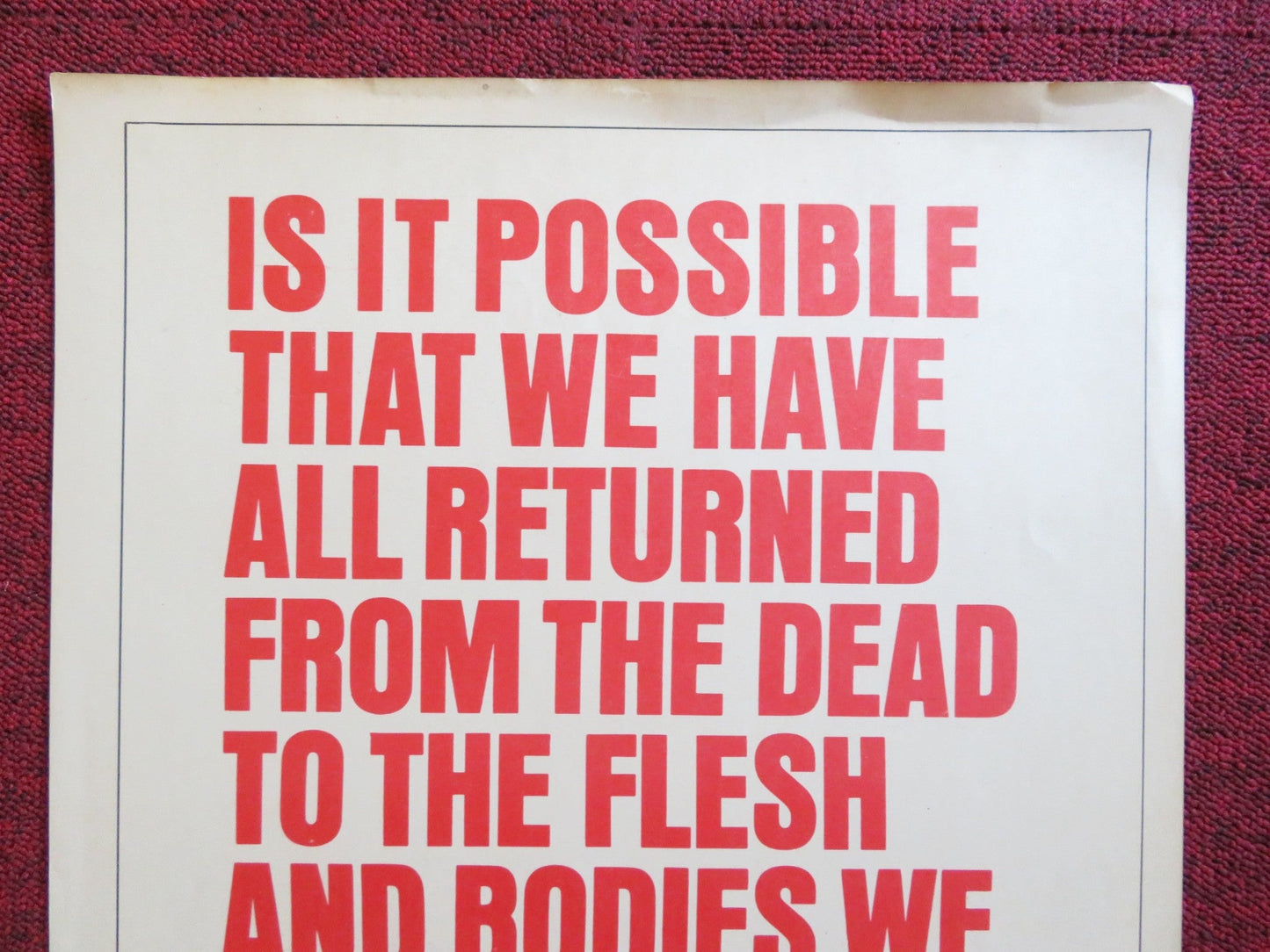 MY BLOOD RUNS COLD US INSERT (14"x 36") POSTER TROY DONAHUE JOEY HEATHERTON 1965 Rendezvous Cinema Movie posters