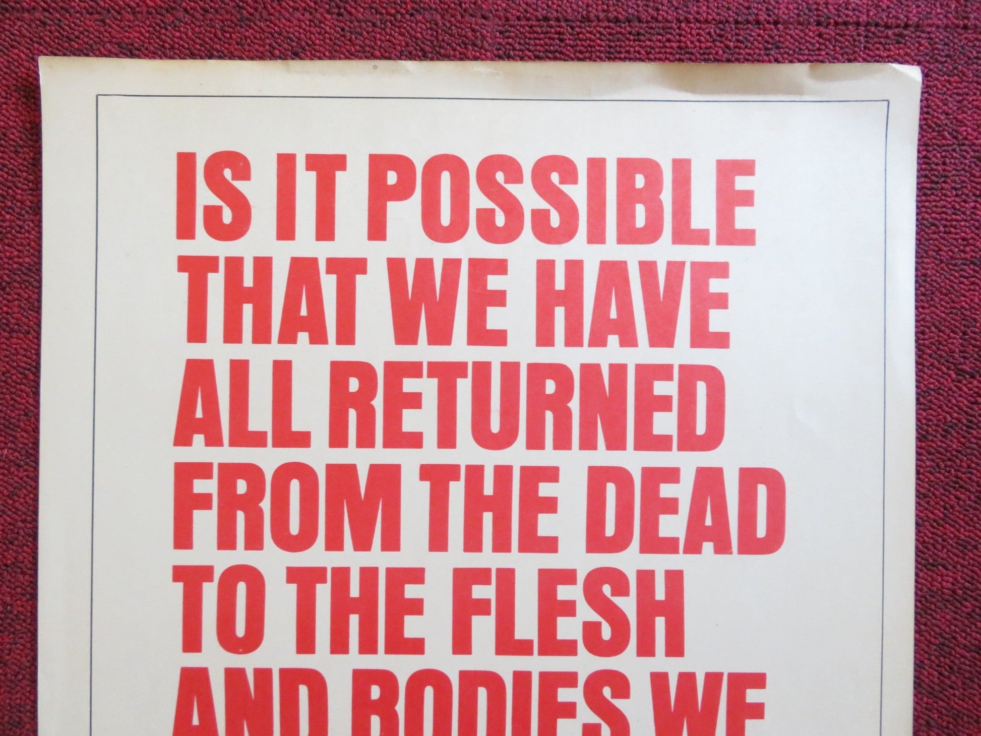 MY BLOOD RUNS COLD US INSERT (14"x 36") POSTER TROY DONAHUE JOEY HEATHERTON 1965 Rendezvous Cinema Movie posters