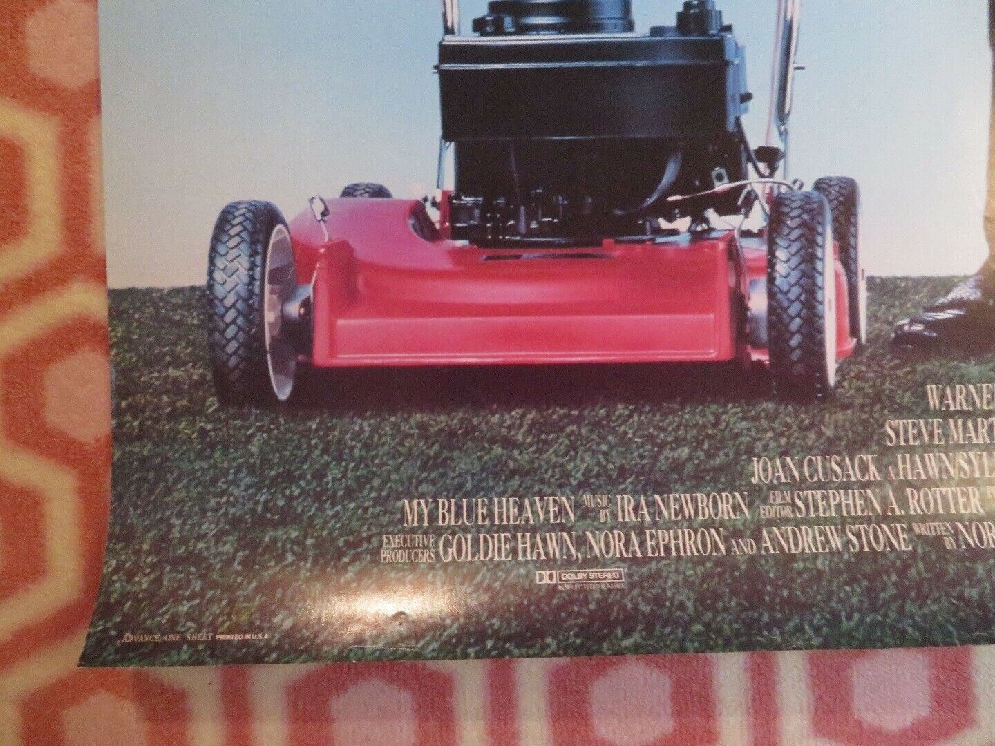 MY BLUE HEAVEN US ONE SHEET ROLLED POSTER STEVE MARTIN RICK MORANIS Movie posters