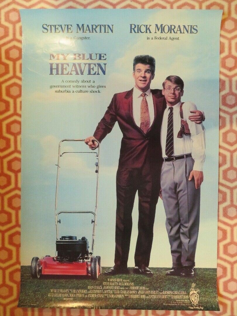 MY BLUE HEAVEN US ONE SHEET ROLLED POSTER STEVE MARTIN RICK MORANIS Movie posters