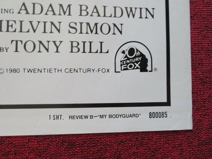 MY BODYGUARD FOLDED US ONE SHEET POSTER REVIEW B - MATT DILLON 1980 Movie posters