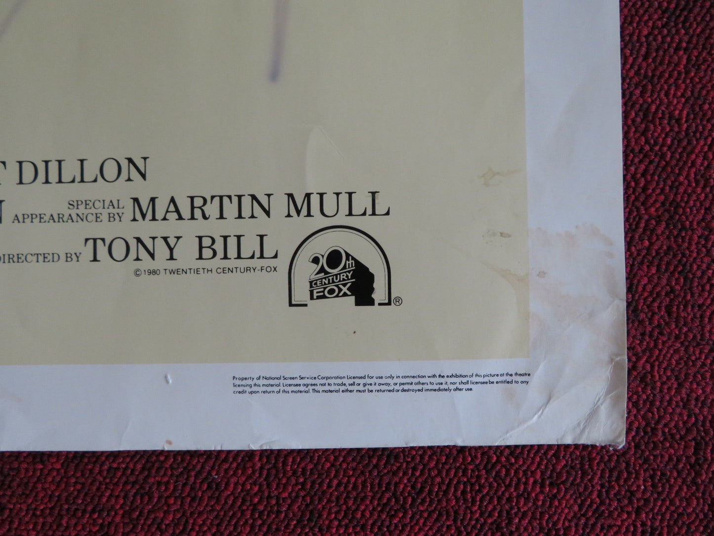 MY BODYGUARD US HALF SHEET (22"x 28") POSTER CHRIS MAKEPEACE MATT DILLON 1980 Rendezvous Cinema Movie posters