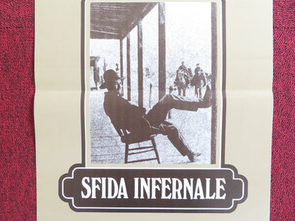 MY DARLING CLEMENTINE ITALIAN LOCANDINA POSTER HENRY FONDA LINDA DARNELL 1980 Rendezvous Cinema Movie posters