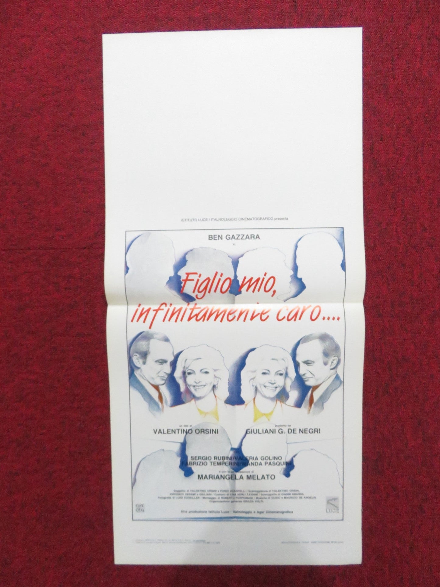 MY DEAREST SON ITALIAN LOCANDINA POSTER BEN GAZZARA SERGIO RUBINI 1985 Rendezvous Cinema Movie posters