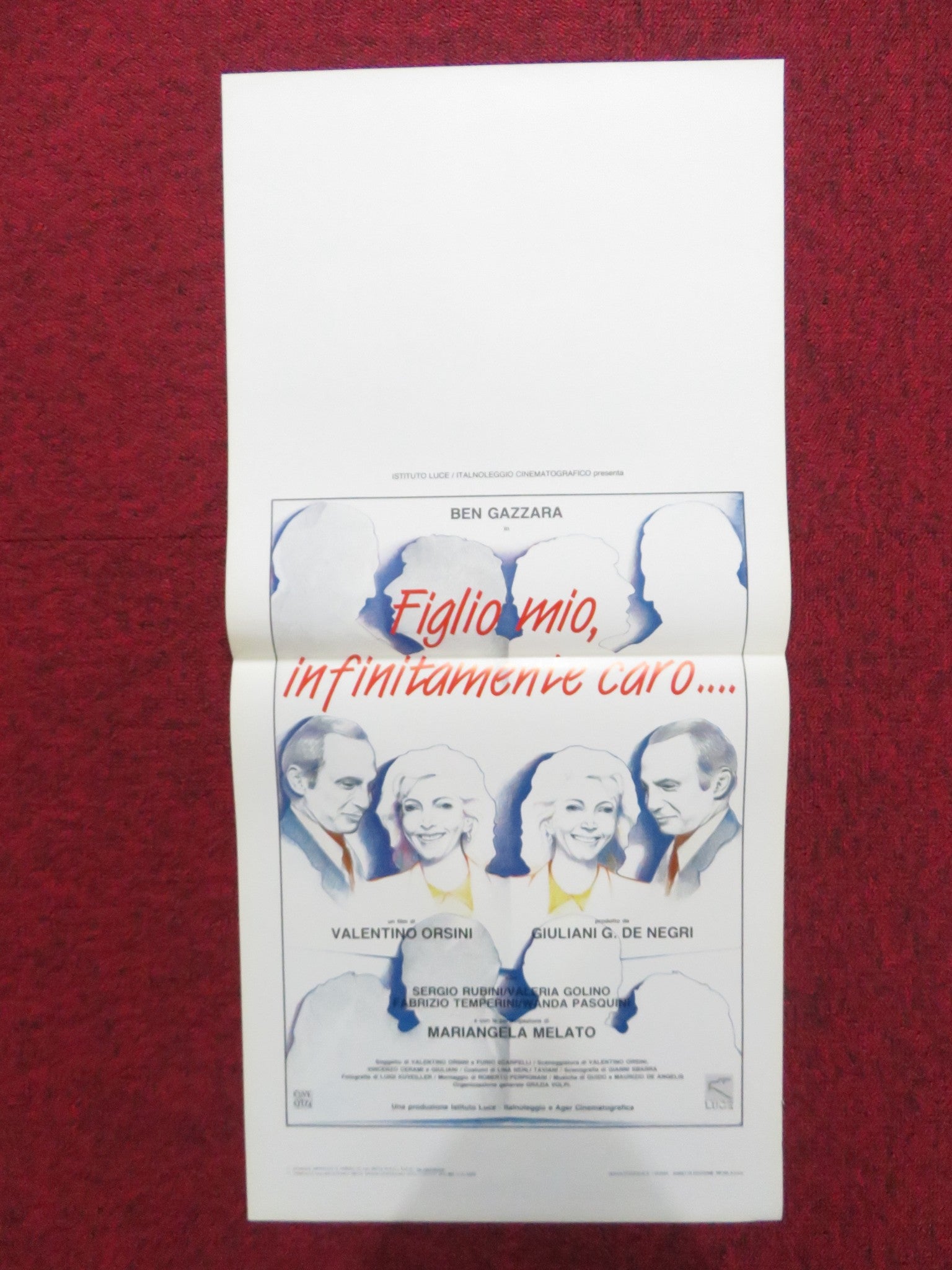 MY DEAREST SON ITALIAN LOCANDINA POSTER BEN GAZZARA SERGIO RUBINI 1985 Rendezvous Cinema Movie posters
