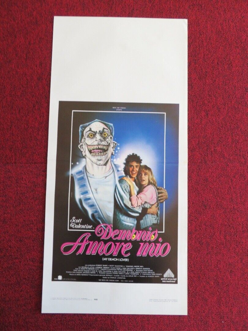 MY DEMON LOVER ITALIAN LOCANDINA (27.5"x13") POSTER 1987 Movie posters
