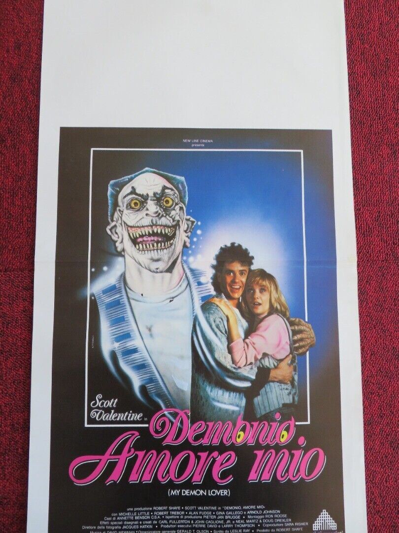 MY DEMON LOVER ITALIAN LOCANDINA (27.5"x13") POSTER 1987 Movie posters
