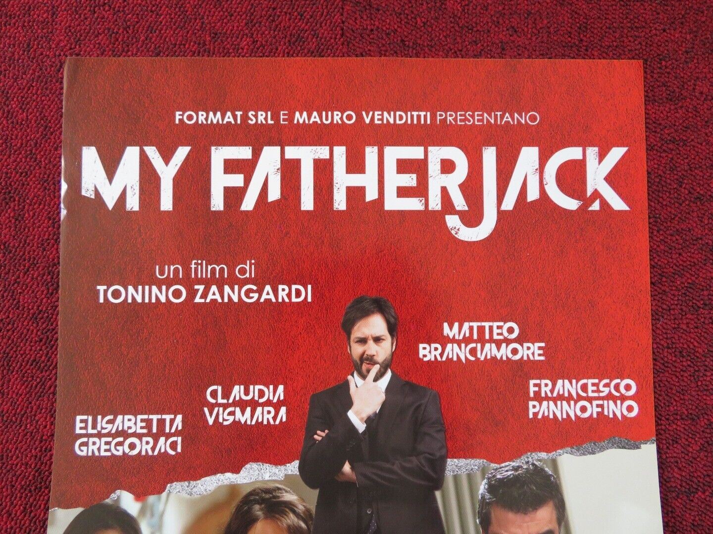 MY FATHER JACK ITALIAN LOCANDINA (26.5"x12.5") POSTER FRANCESCO PANNOFINO 2016 Movie posters