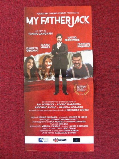 MY FATHER JACK ITALIAN LOCANDINA (26.5"x12.5") POSTER FRANCESCO PANNOFINO 2016 Movie posters