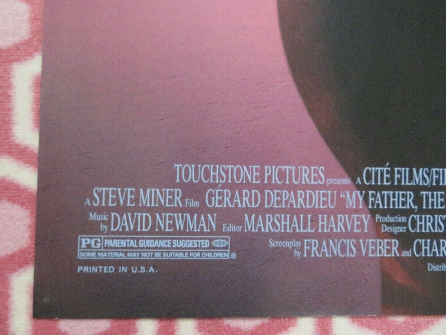 MY FATHER THE HERO US ONE SHEET POSTER GERARD DEPARDIEU 1994 Movie posters