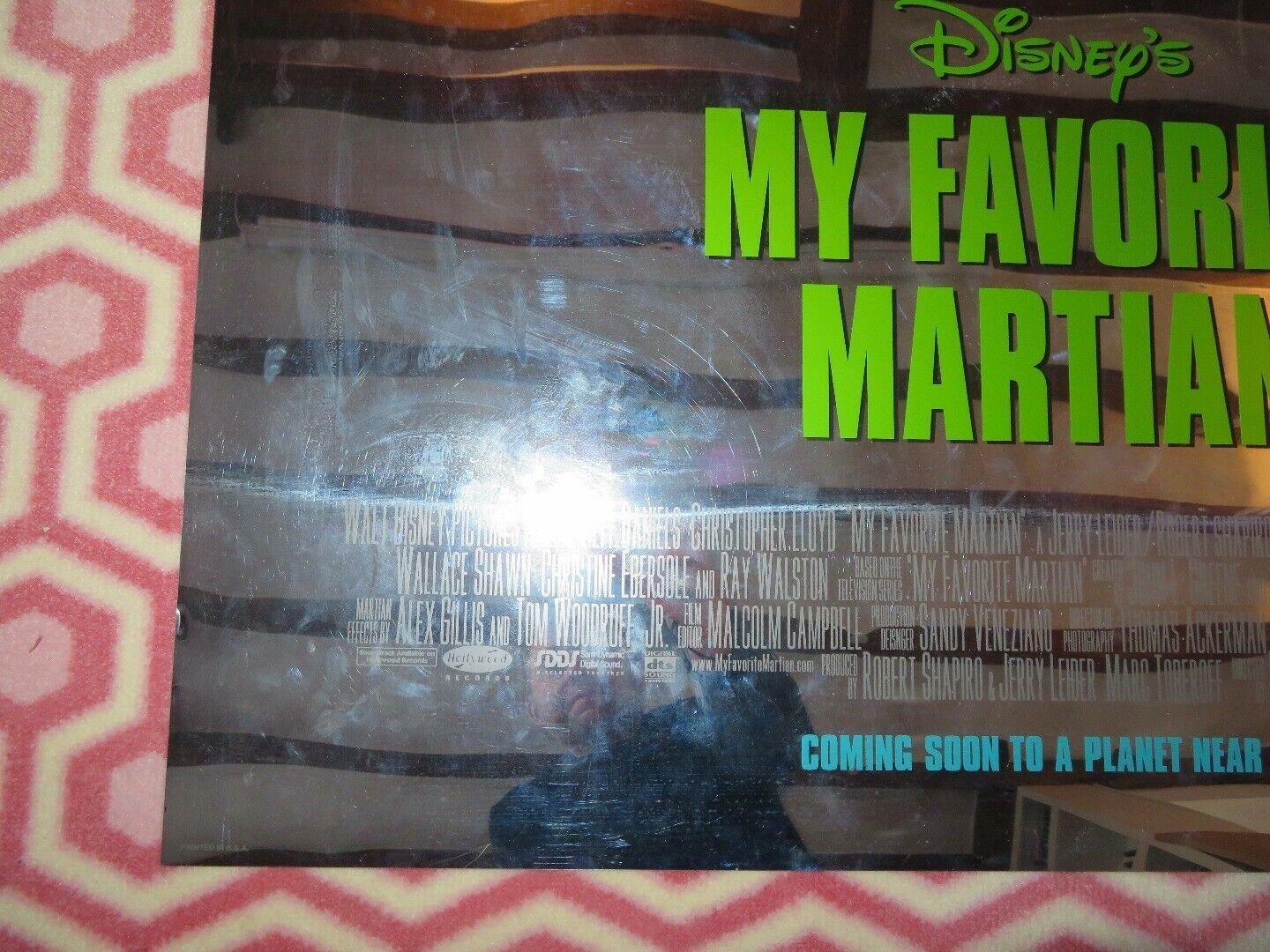 MY FAVORITE MARTIAN US ONE SHEET ROLLED POSTER DISNEY C.LLOYD 1999 Movie posters