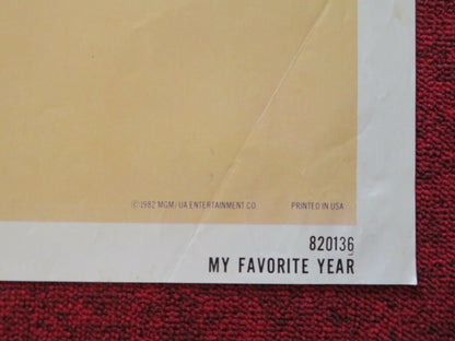 MY FAVORITE YEAR FOLDED US ONE SHEET POSTER PETER O'TOOLE MARK LINN - BAKER 1982 Movie posters
