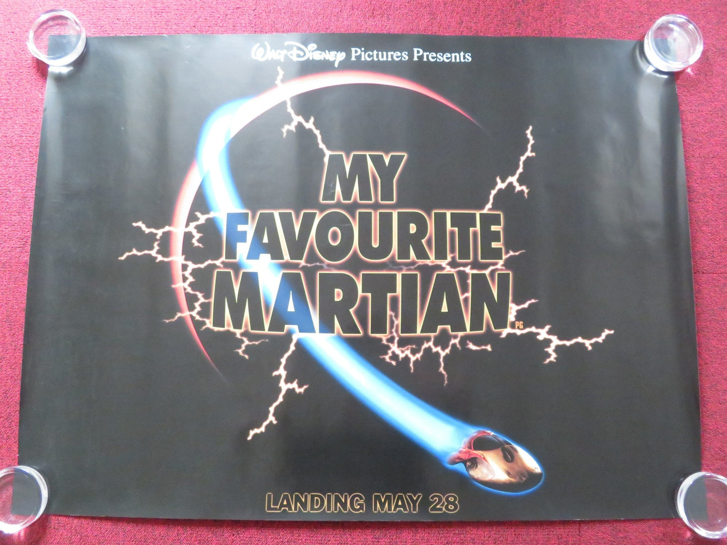 MY FAVOURITE MARTIAN UK QUAD (30"x 40") ROLLED POSTER DISNEY C. LLOYD 1999 Rendezvous Cinema Movie posters